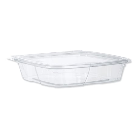 Dart SafeSeal Deli Containers w/Flat Lid, 35 oz, 7.9x8.8x1.8, Clear, PK200 PK CH35DEF